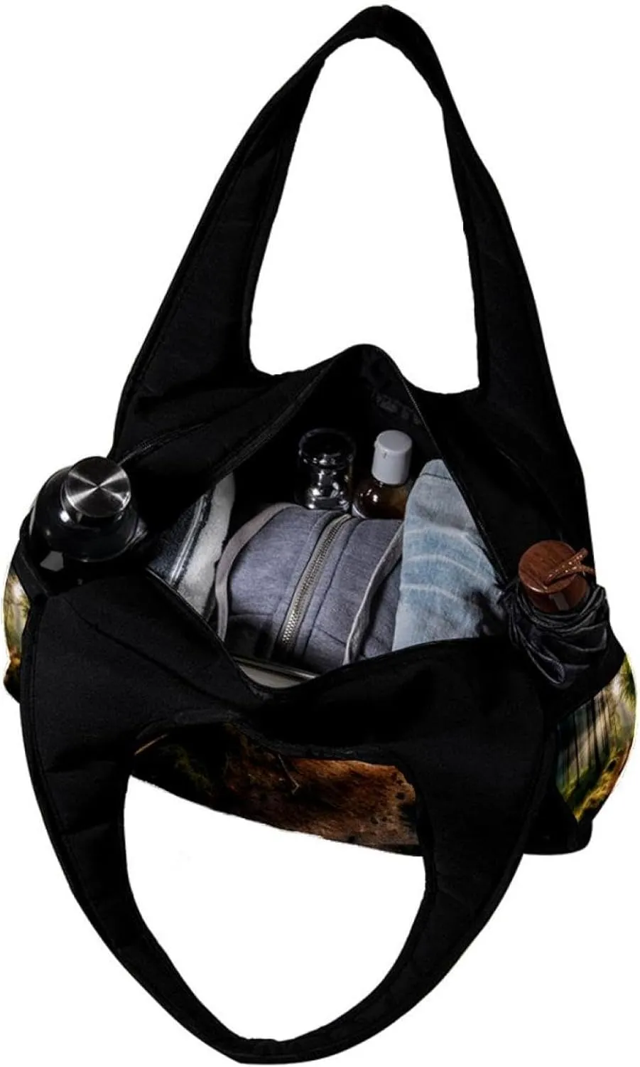 Gym Bags for Women,Duffle Bag for Travel,Forest Trees Nature Sunlight,Gym Bag for Men
