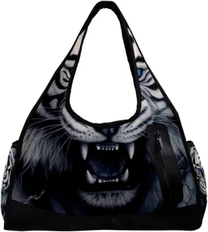 Gym Bags for Women,Duffle Bag for Travel,Scary Tiger Portrait,Gym Bag for Men