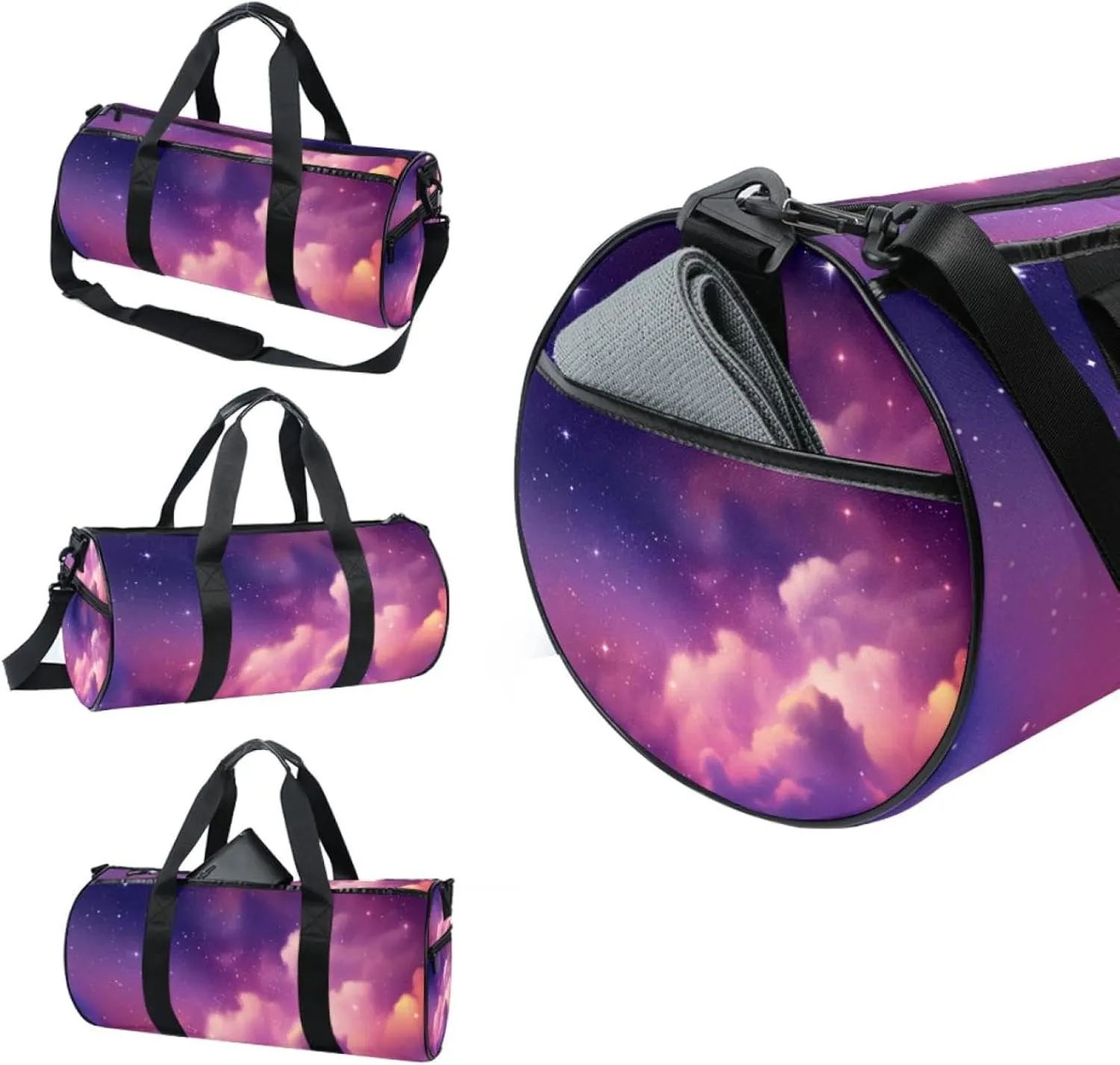 Gym Bags for Women,Duffle Bag for Travel,Universe Stars Galaxy,Gym Bag for Men