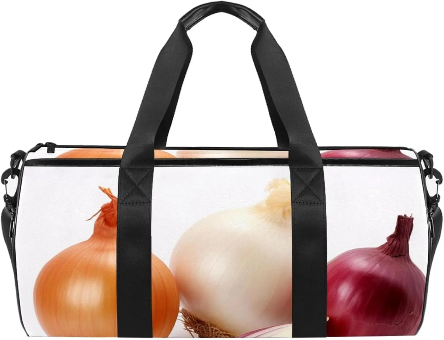 Gym Bags for Women,Duffle Bag for Travel,Vegetables Onion and Garlic,Gym Bag for Men