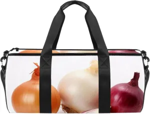 Gym Bags for Women,Duffle Bag for Travel,Vegetables Onion and Garlic,Gym Bag for Men