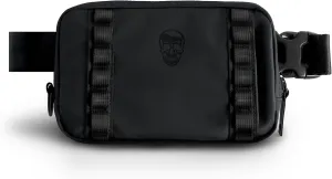Gymreapers Gravestone Crossbody Travel Bag with Adjustable Strap Water Resistant Fanny Pack Waist Shoulder Sling Bag for Traveling, Running, and Daily Wear for Men & Women (Onyx)