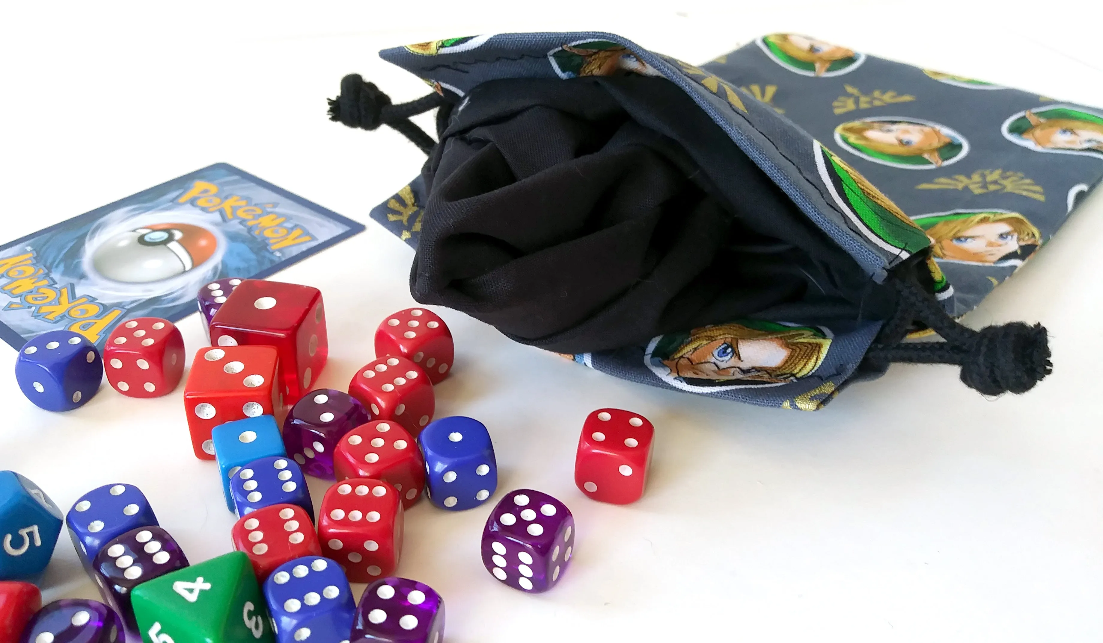Handmade Drawstring bag - Zelda Link Circle