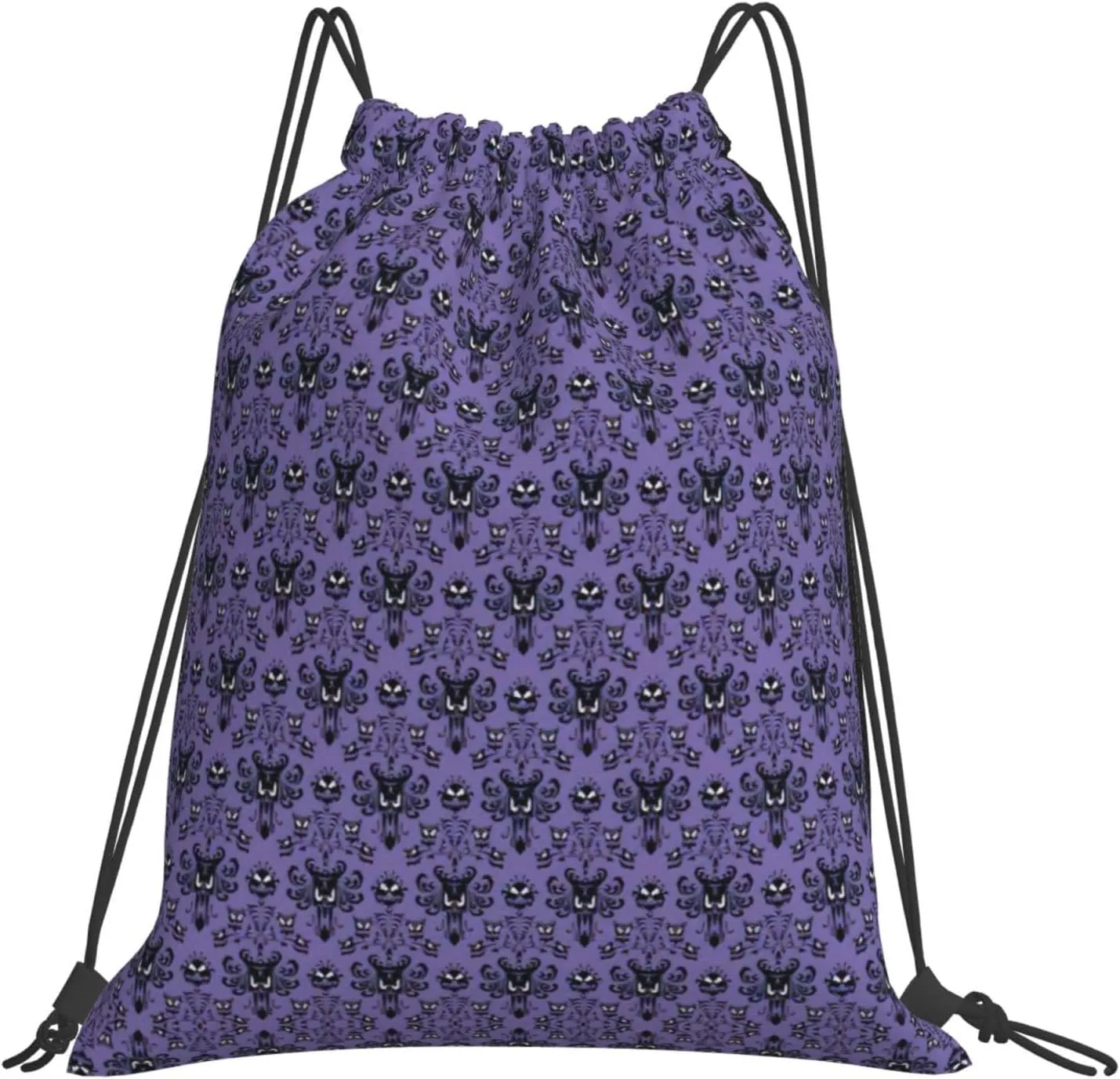 Haunted Mansion Drawstring Backpack Sports Gym Bag String Cinch Pouch For Daily Use