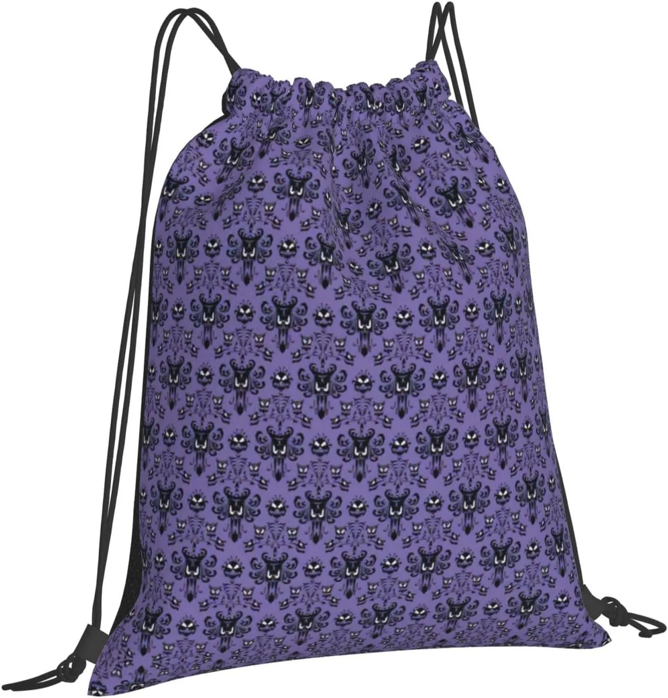 Haunted Mansion Drawstring Backpack Sports Gym Bag String Cinch Pouch For Daily Use