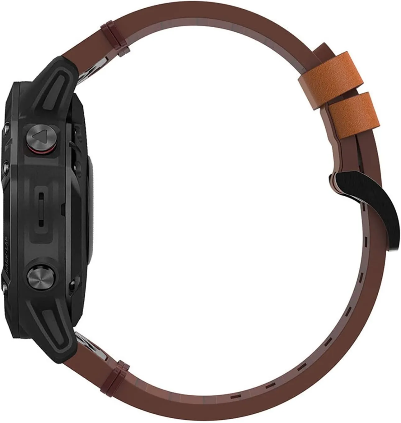 HAZELS 26 22 20mm Leather Strap Quick Release Watch Bands for Garmin Fenix 7 7X 7S 6 6S 5X 6X 5S Leather Strap Business Wristband (Color : Brown, Size : Width 26mm)