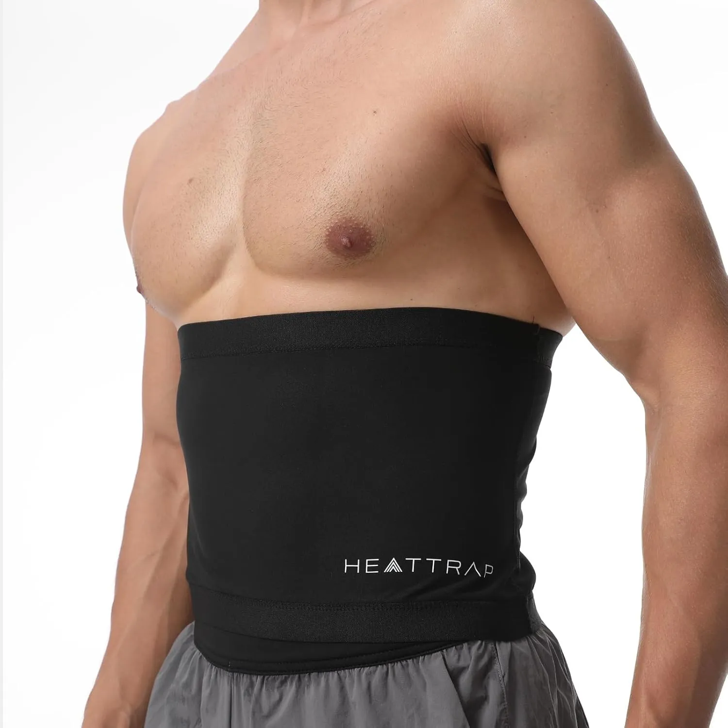 Heat Trapping Waist Toner for Men – Sweat Compression Belt – Waist Shaper with Sauna Effect