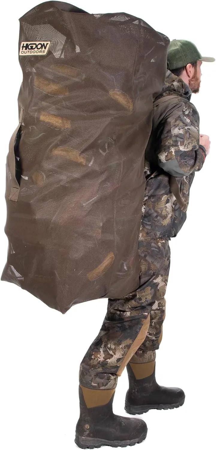 Higdon Outdoors Mesh Decoy Bag | Must Have Backpack Waterfowl Decoy Bag for Duck and Goose Hunting | Perfect for Wet Conditions
