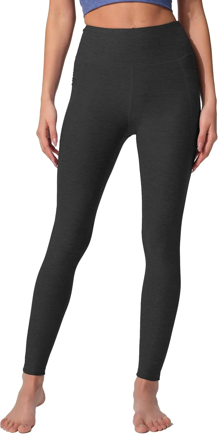High Waist Yoga Pants with 2 Side Pockets,Ultra Soft Tummy Control Athletic Leggings for Women