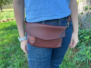 Hip Bag - Buckskin with Beavertail Accent