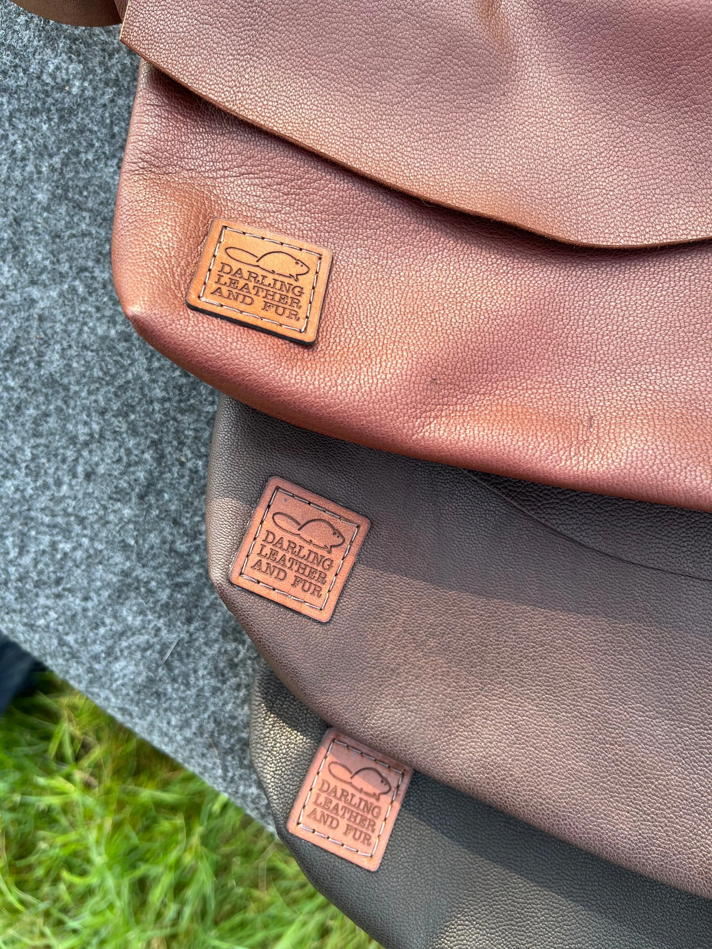 Hip Bag - Buckskin with Beavertail Accent