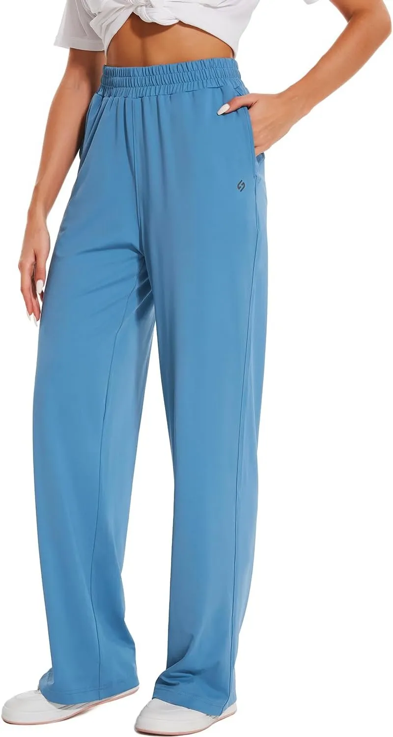 HOdo 32"/34"/36" Inseam Womens Tall Yoga Sweatpants Quick Dry Long Joggers Lounge Yoga Pants with Pockets