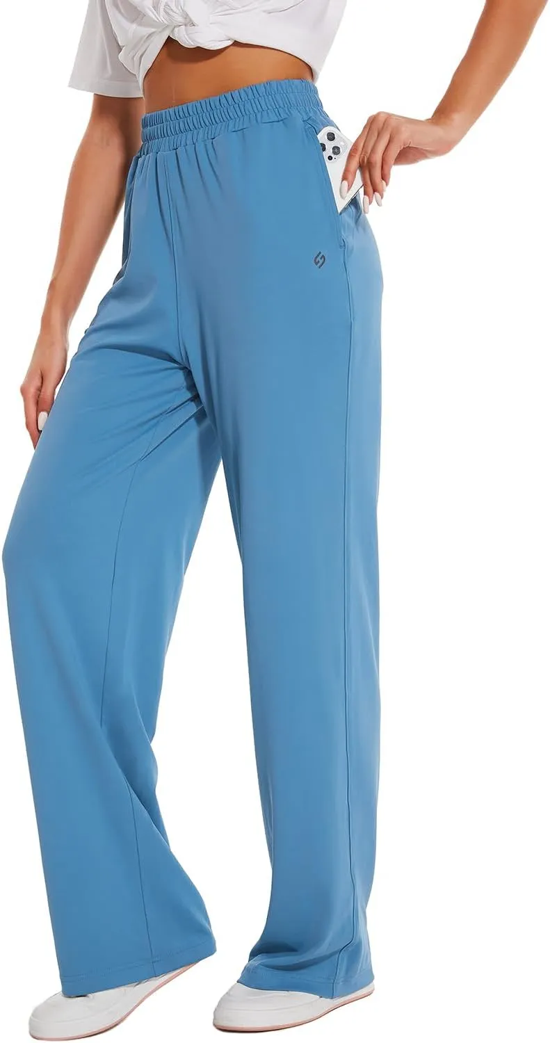 HOdo 32"/34"/36" Inseam Womens Tall Yoga Sweatpants Quick Dry Long Joggers Lounge Yoga Pants with Pockets