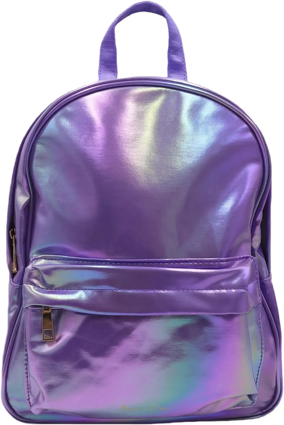 Holographic Backpack Iridescent Shoulder Bag Hologram Laser Satchel Travel Casual Daypack Purse for Women Men,Purple7#