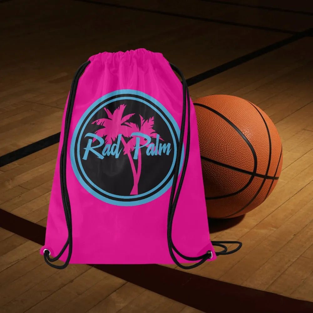 Hot Pink Draw String Bag