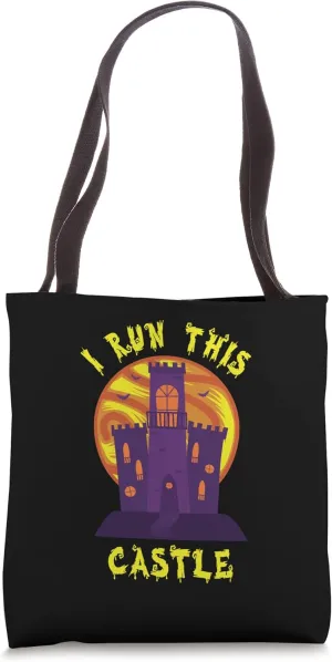 I Run This Castle Large Medieval Building Castle Tote Bag