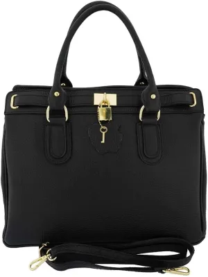 Italian Genuine Leather Carryall Satchel Handbag Crossbody For Women