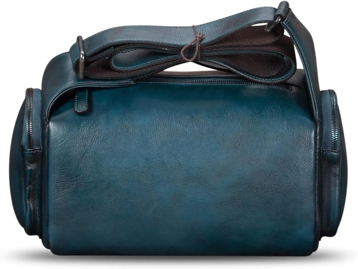 IVTG Genuine Leather Messenger Bag for Men Crossbody Shoulder Pack Satchel Casual Sling Daypack Work Business Daypack