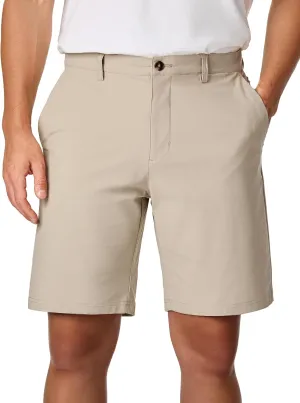 JMIERR Men's Chino Shorts Casual Summer 9" Inch Stretch Moisture-Wicking Golf Dress Short with Zipper Pocket
