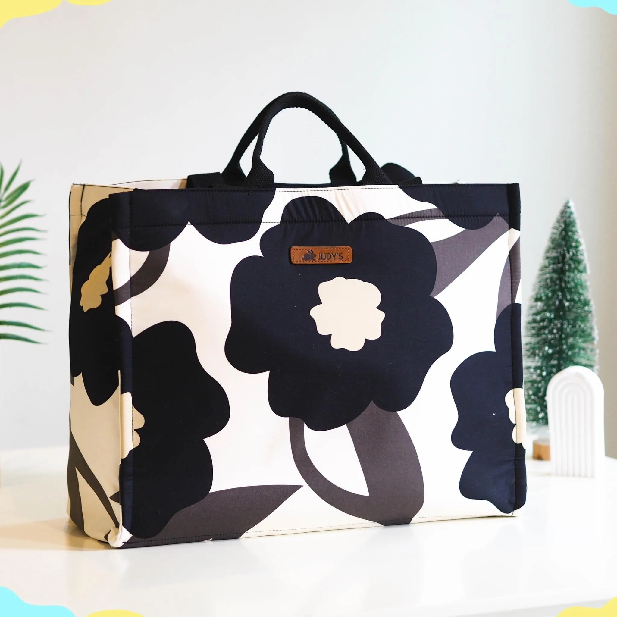 Jumbo Shopping Bag - Unique Floral and Bold Prints - Versatile and Stylish