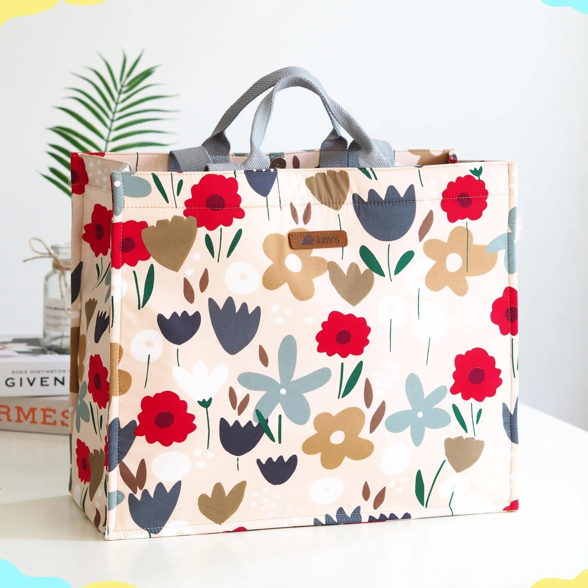 Jumbo Shopping Bag - Unique Floral and Bold Prints - Versatile and Stylish