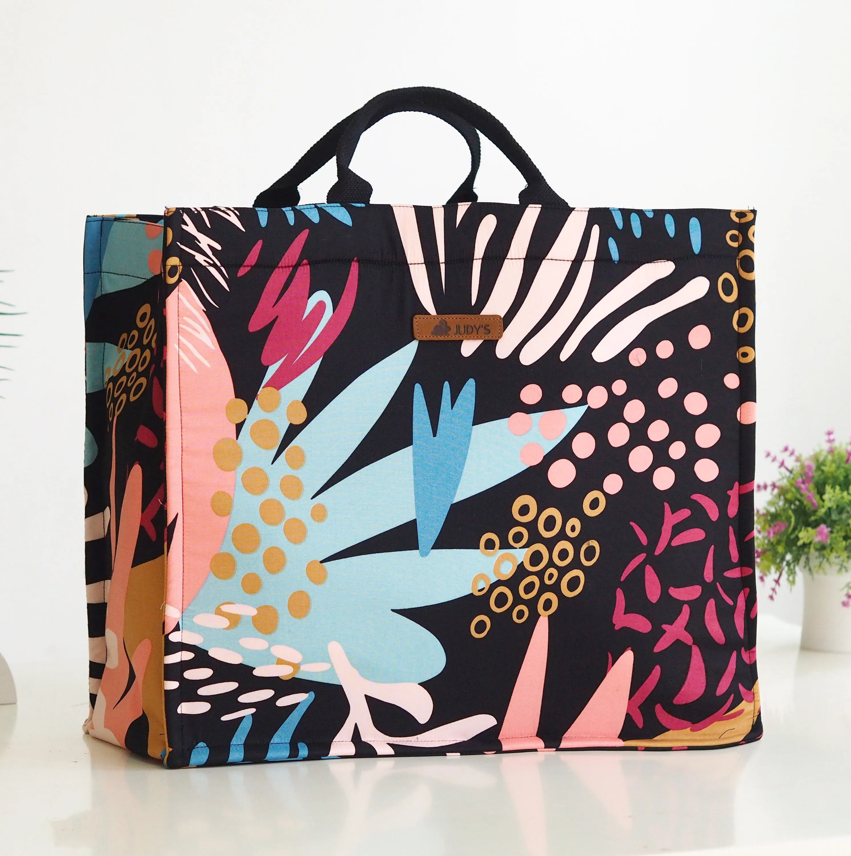 Jumbo Shopping Bag - Unique Floral and Bold Prints - Versatile and Stylish