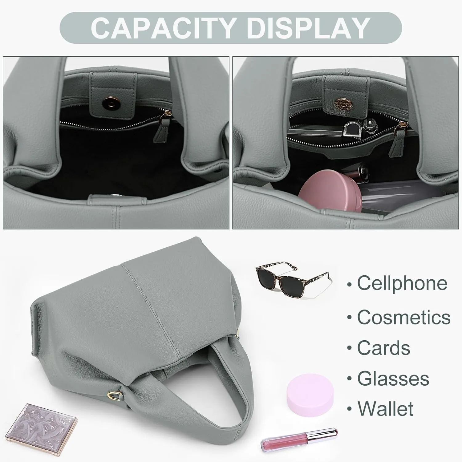 Juoxeepy Crossbody Bag Purse Satchel Handbag for Women Shoulder Bag Chic Dumpling Cloud Bag Clutch Purse
