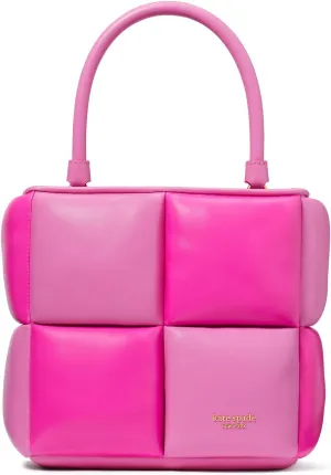 Kate Spade New York Boxxy Colorblocked Smooth Leather Tote, Vivid Snapdragon Multi