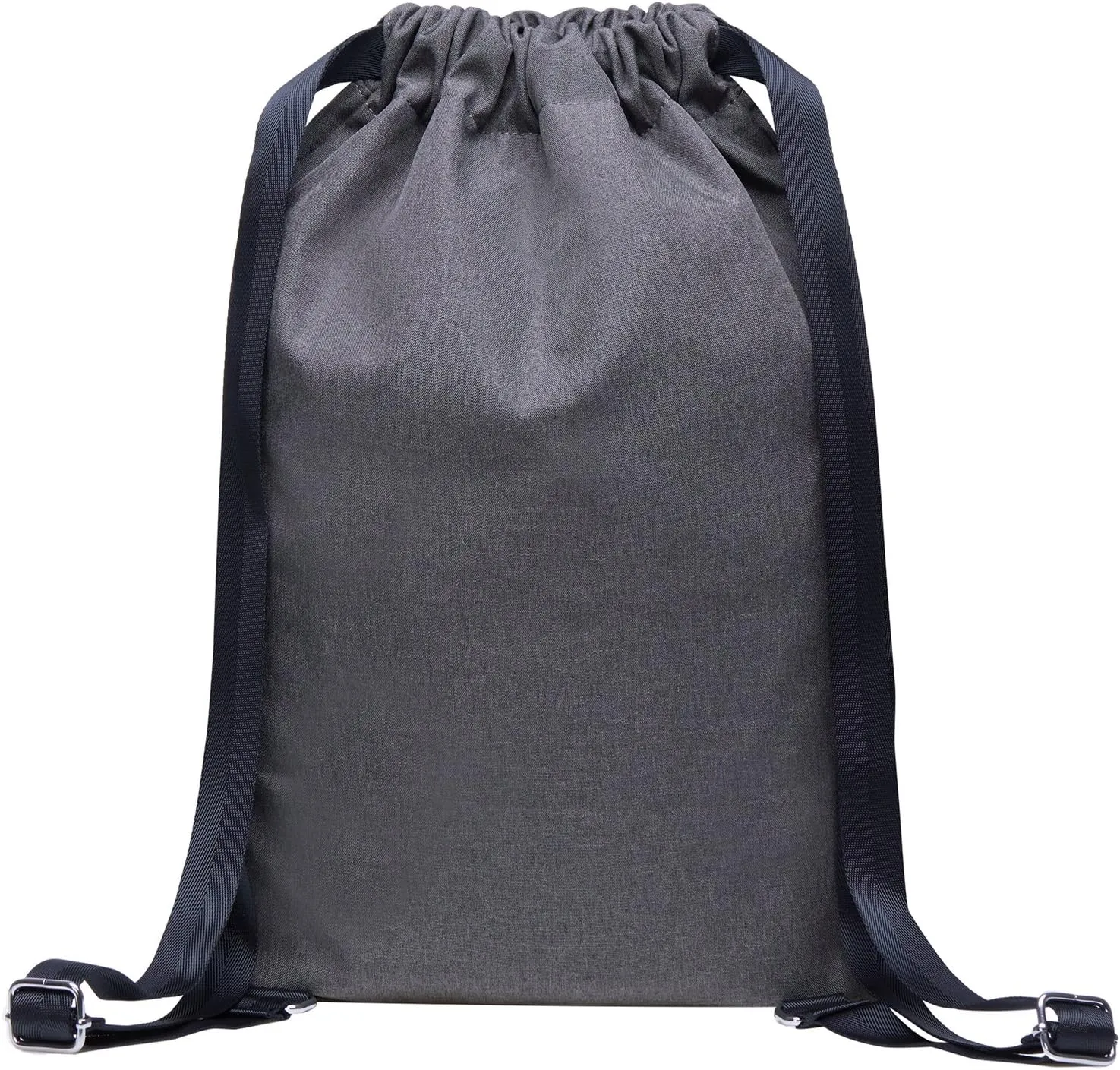KAUKKO Drawstring Sports Backpack Gym Yoga Bag Shoulder Rucksack for Men and Women(2031-GRAY)