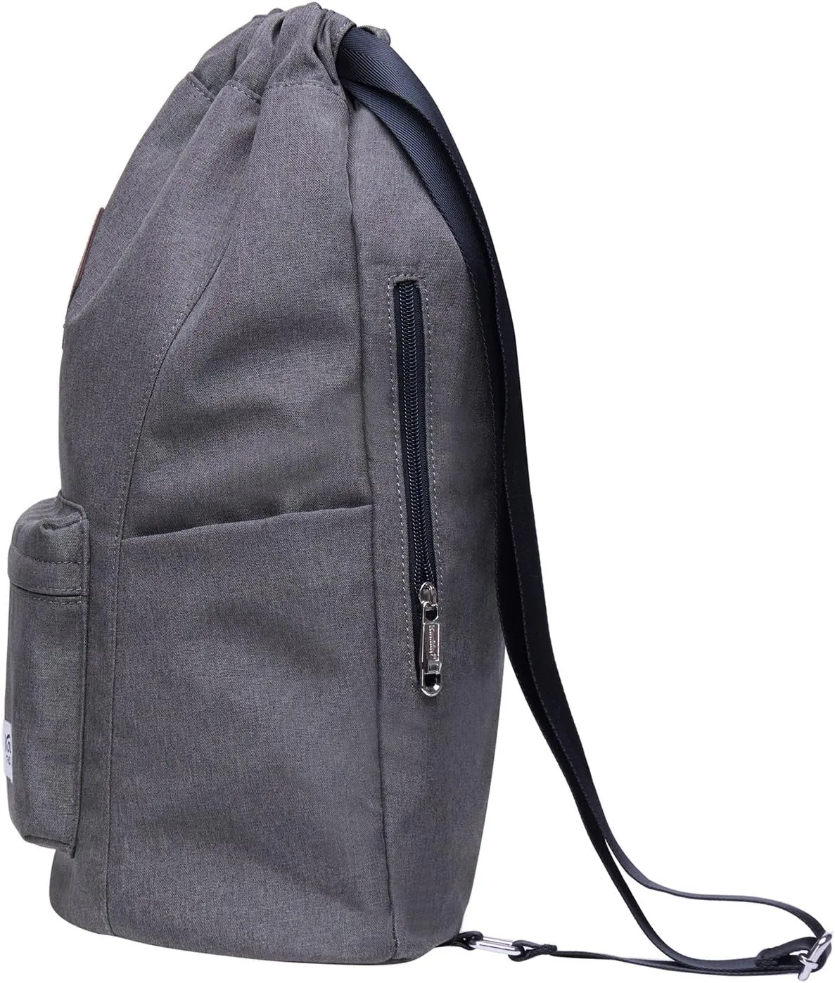 KAUKKO Drawstring Sports Backpack Gym Yoga Bag Shoulder Rucksack for Men and Women(2031-GRAY)