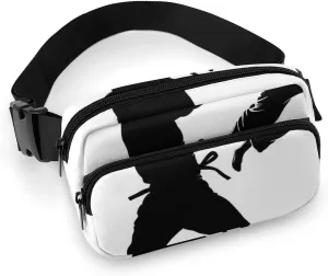 Kickboxing Fanny Pack for Women Men Waterproof Waist Bag With Adjustable Crossbody Bag for Travel Running Hiking Cycling