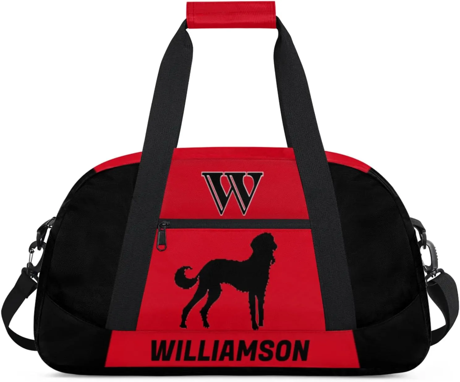 Kids Duffle Bag Personalized Gym Bag Overnight Bags, Ideal for Travel and Sports, Suitable for Men Women for Gym, Dance, Yoga, Durable Waterproof Sport Overnight Handbags Dog