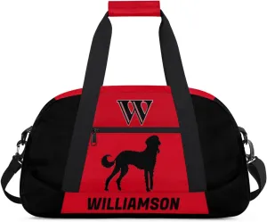 Kids Duffle Bag Personalized Gym Bag Overnight Bags, Ideal for Travel and Sports, Suitable for Men Women for Gym, Dance, Yoga, Durable Waterproof Sport Overnight Handbags Dog
