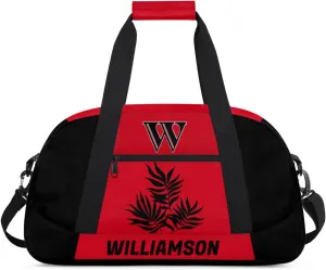 Kids Duffle Bag Personalized Gym Bag Overnight Bags, Ideal for Travel and Sports, Suitable for Men Women for Gym, Dance, Yoga, Durable Waterproof Sport Overnight Handbags Leaf