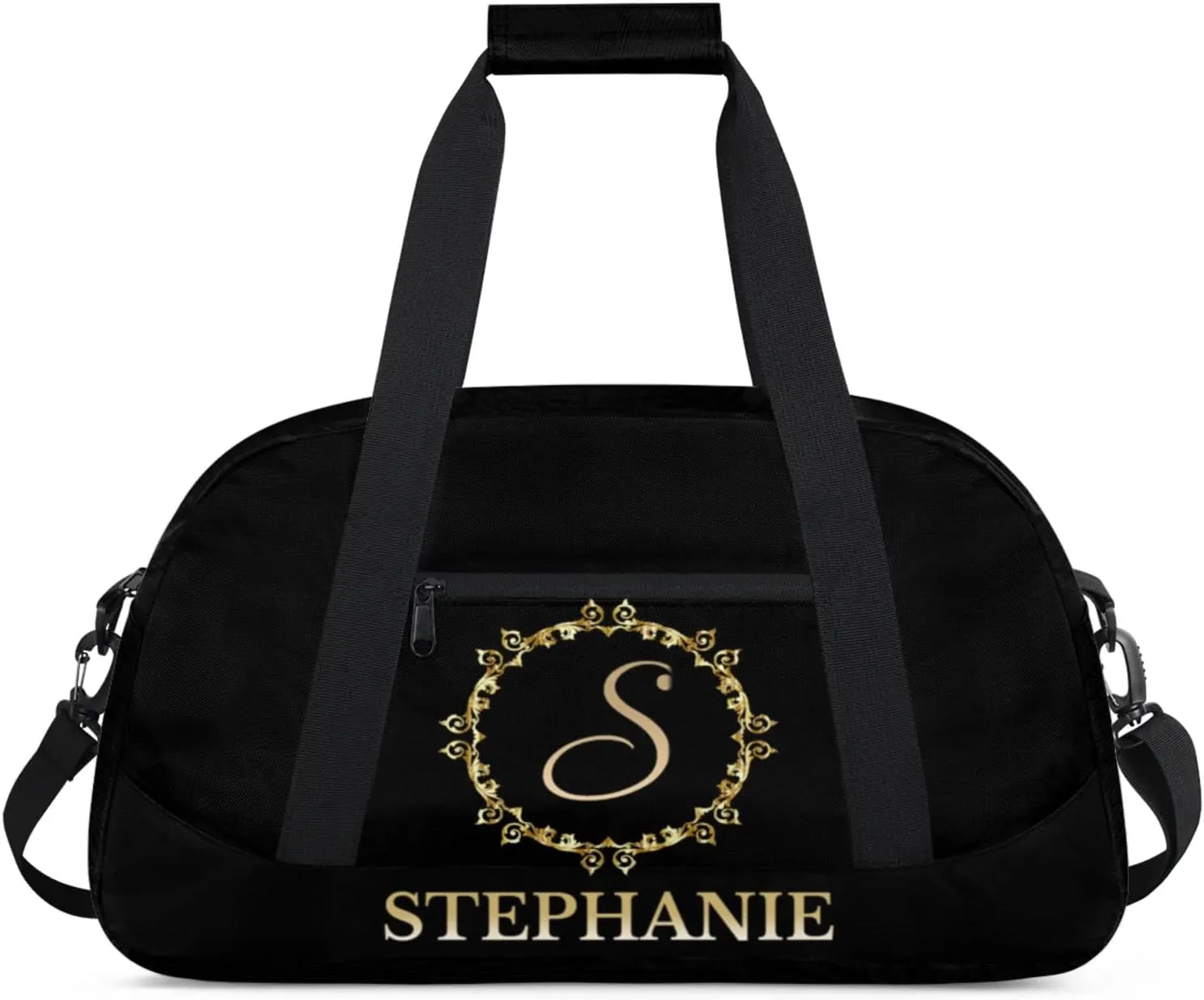 Kids Duffle Bag Personalized Gym Bag Overnight Bags, Ideal for Travel and Sports, Suitable for Men Women for Gym, Dance, Yoga, Durable Waterproof Sport Overnight Handbags Yellow Flower