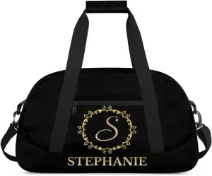 Kids Duffle Bag Personalized Gym Bag Overnight Bags, Ideal for Travel and Sports, Suitable for Men Women for Gym, Dance, Yoga, Durable Waterproof Sport Overnight Handbags Yellow Flower
