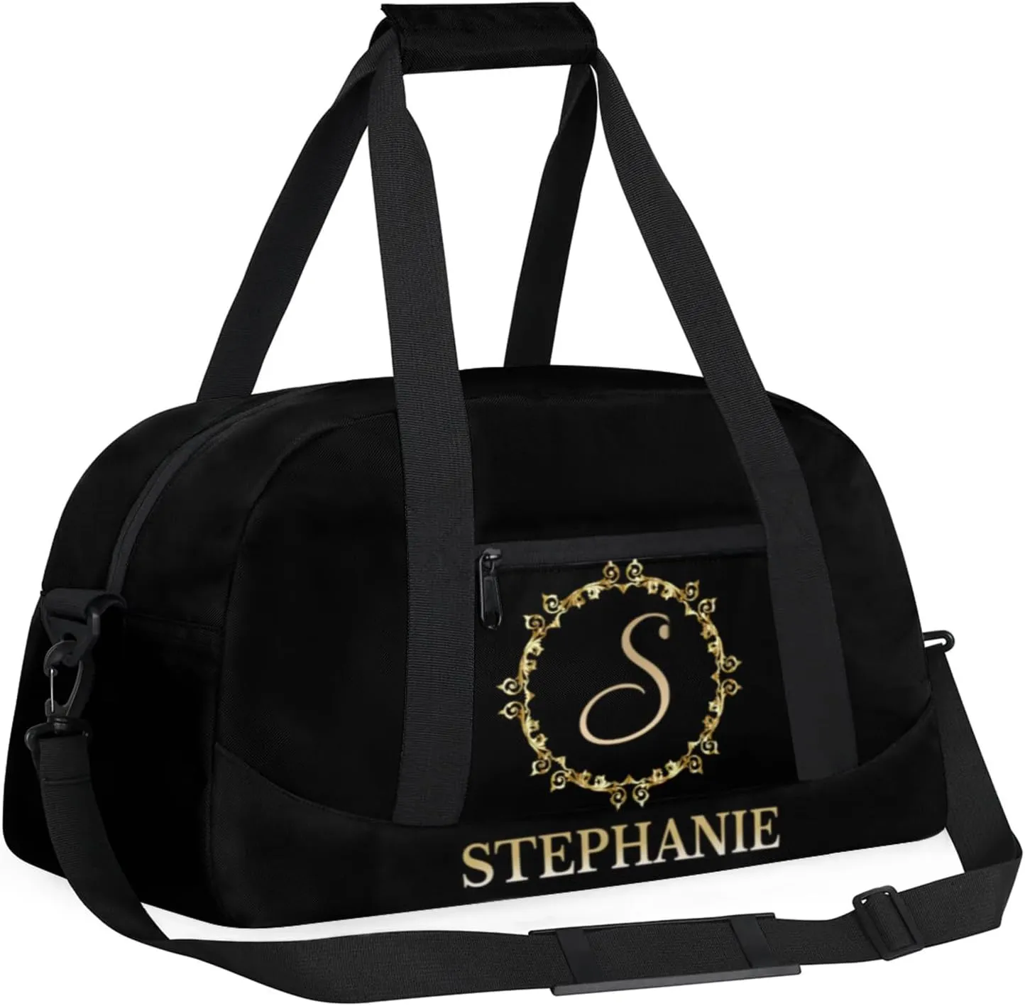 Kids Duffle Bag Personalized Gym Bag Overnight Bags, Ideal for Travel and Sports, Suitable for Men Women for Gym, Dance, Yoga, Durable Waterproof Sport Overnight Handbags Yellow Flower