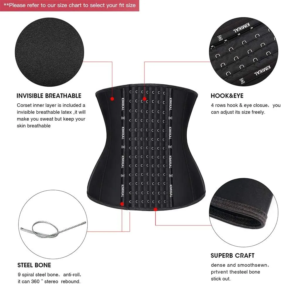 KIMIKAL Corset Waist Trainer Waist Cincher Shapewear Fajas Colombianas Waist Trimmer Tummy Control Women