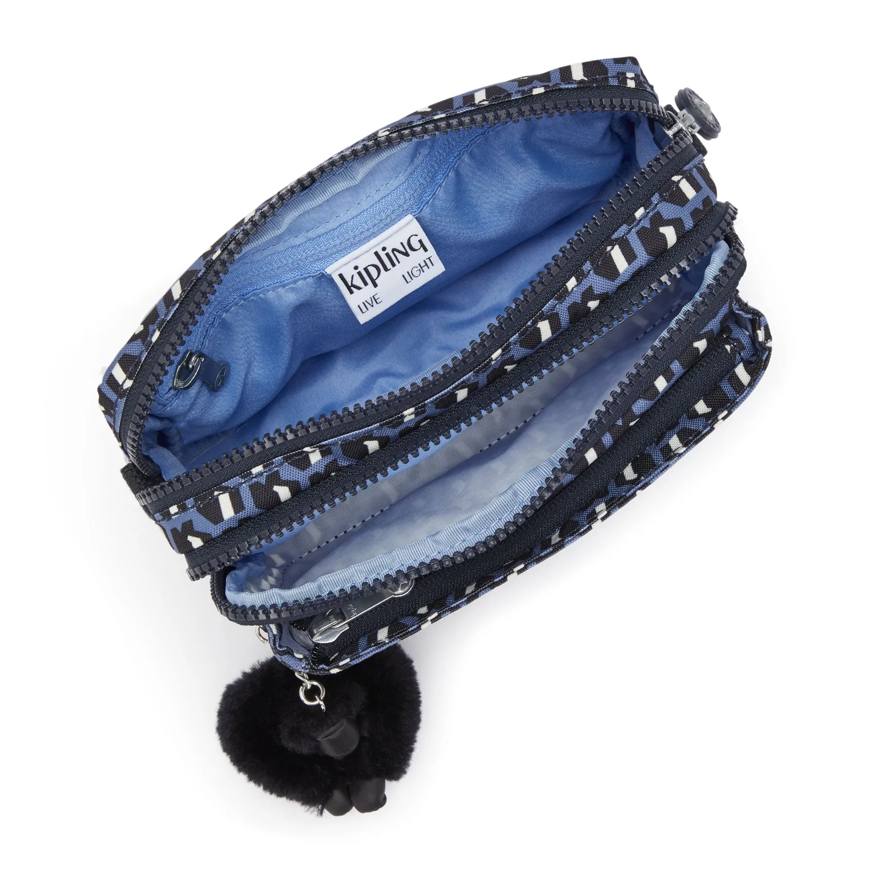 Kipling Abanu Multi  Printed Convertible Crossbody Bag - 3D K Blue