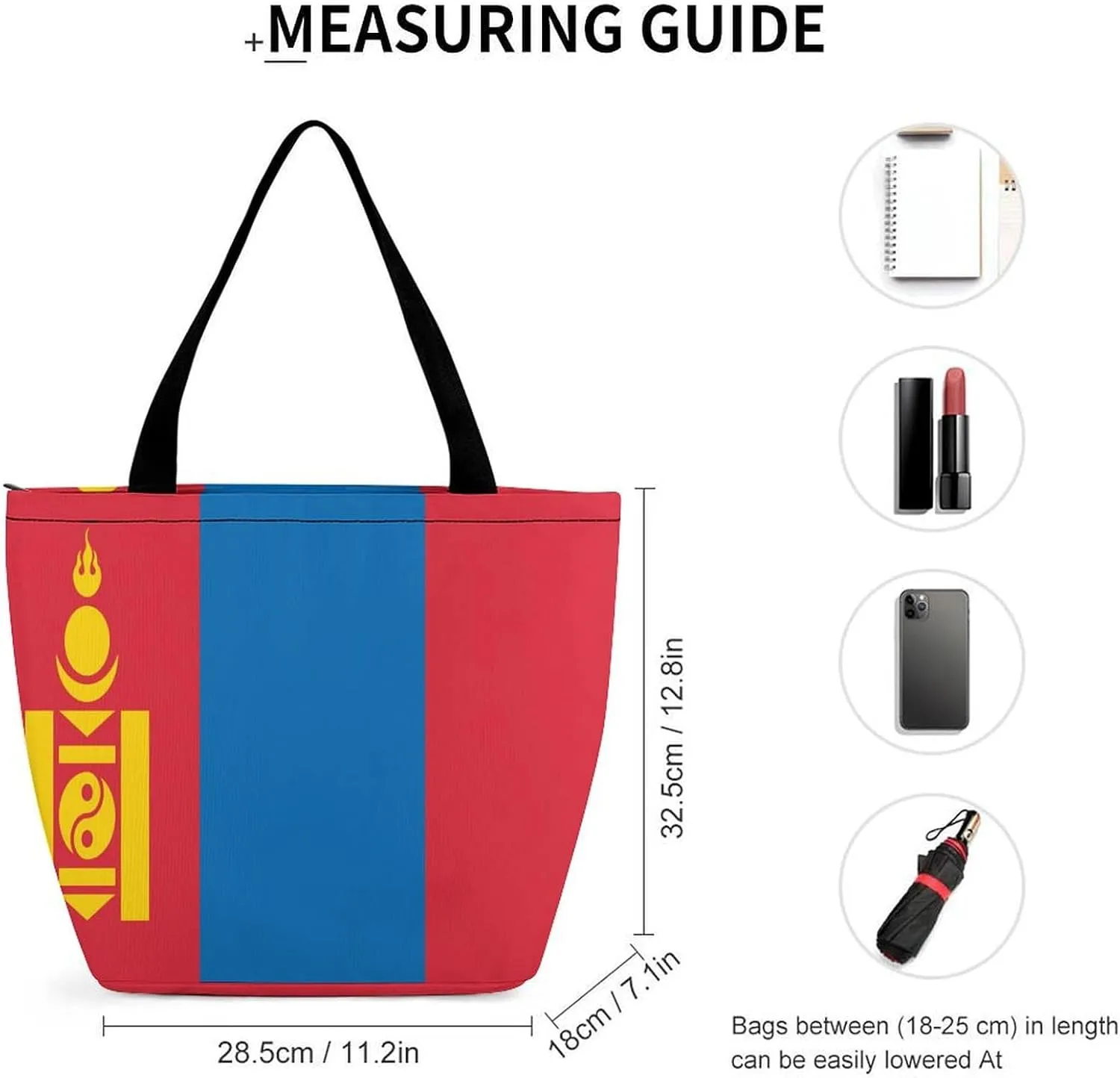 KiRYu East Timor Flag Women's Practical Tote Handbag with Zipper for Travel and Gym Use