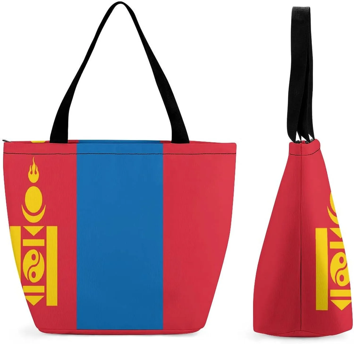 KiRYu East Timor Flag Women's Practical Tote Handbag with Zipper for Travel and Gym Use
