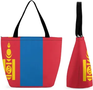 KiRYu East Timor Flag Women's Practical Tote Handbag with Zipper for Travel and Gym Use