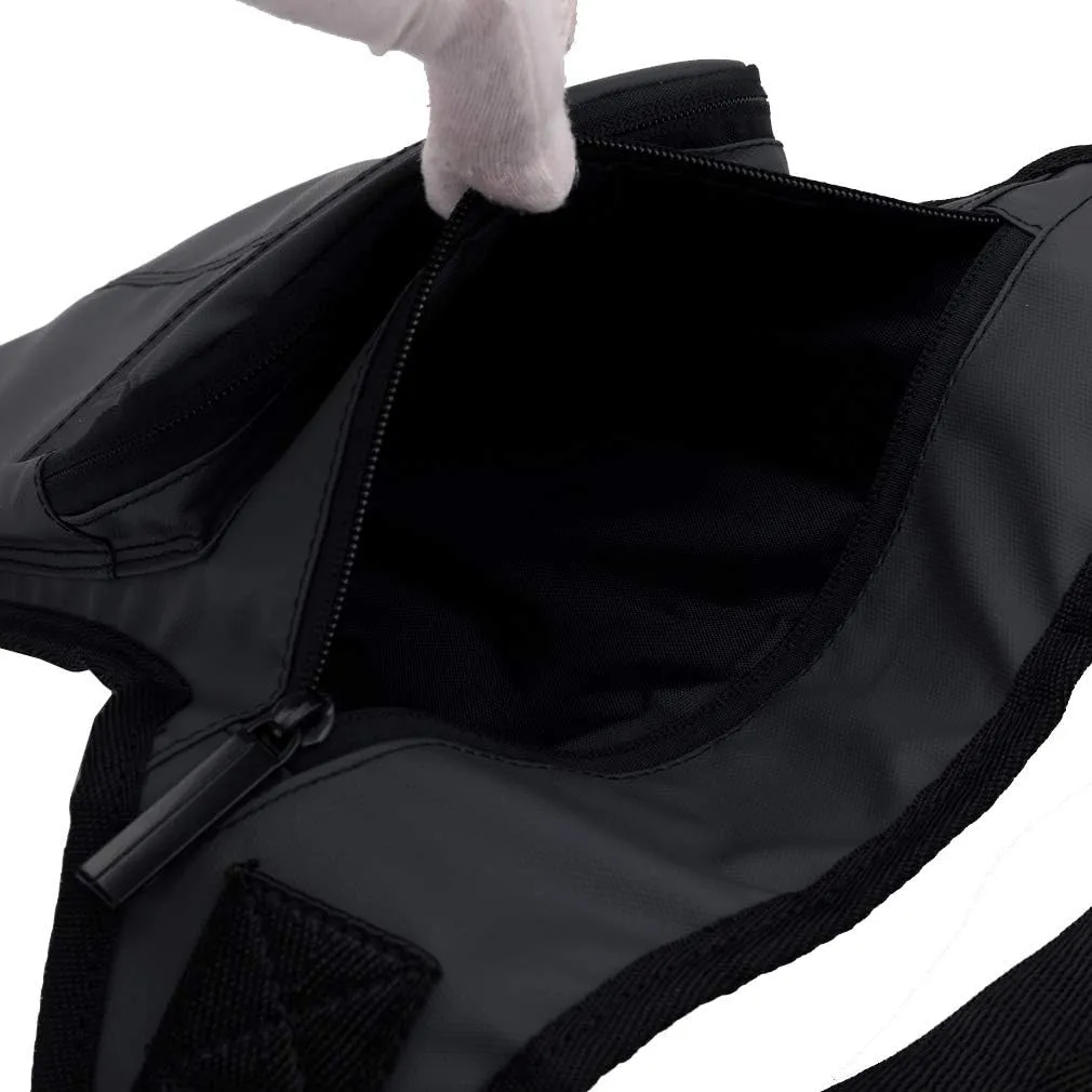 KPYWZER Outdoor Thigh Drop Leg Bag for Men Women Waist Fanny Pack Motorcycle Ride Crossbody Shoulder Riding Travel Hiking Tactical 01-Black
