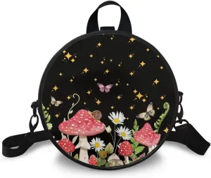 Kuiaobaty Clock Purse Women Shoulder Handbag Casual Round Crossbody Bag PU Leather Tote Bag Stylish Satchel Bag