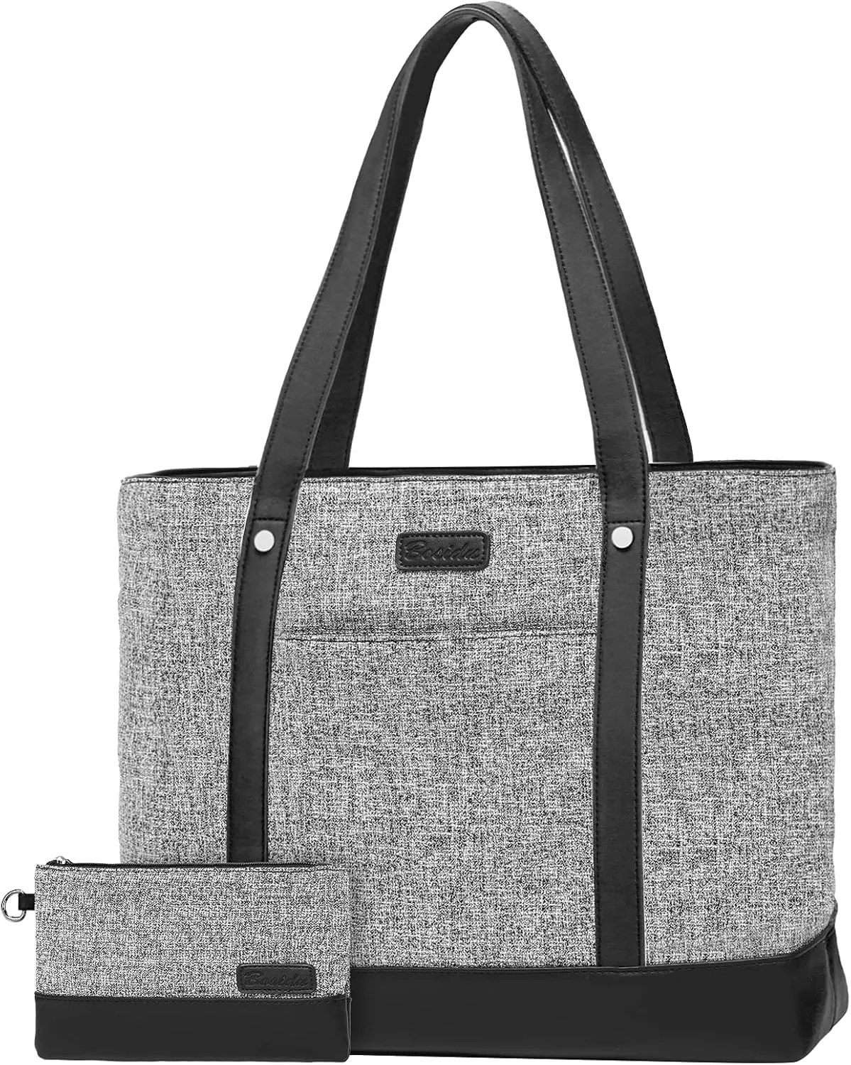 Laptop Tote Bag for Women, Water Resistant Canvas Womens Work Tote Bag, Large Capacity Shoulder Bag Fits 15.6 inches Laptop