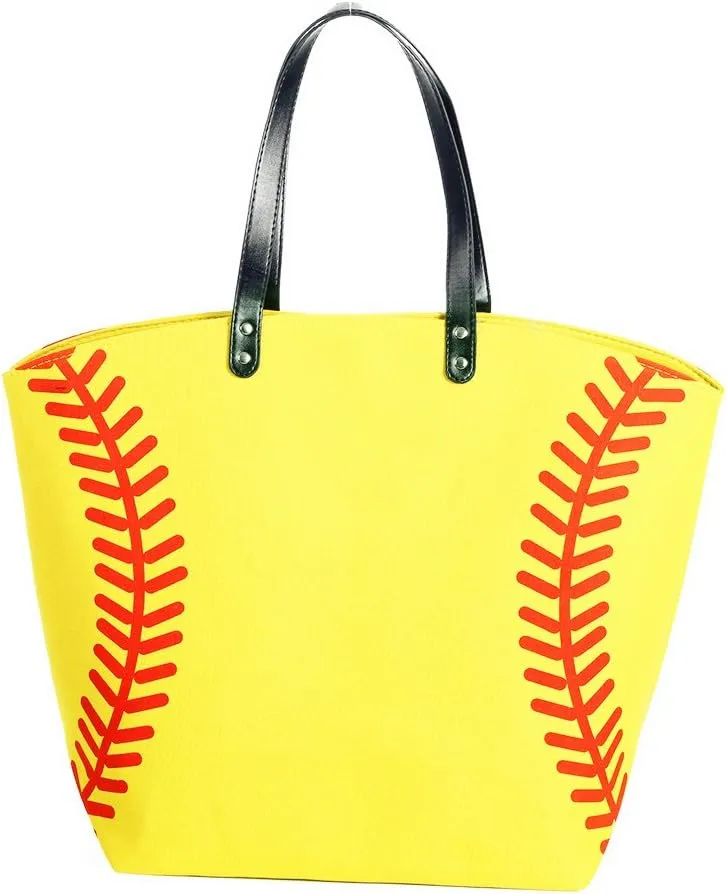 Large Baseball Tote Bag Sports Prints Utility Tote Beach Bag Travel Bag