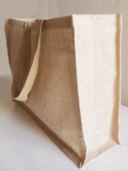 Large Burlap Tote Shopping Bag