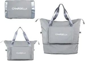 Large Capacity Folding Travel Duffel Bag with Wet Pocket, Waterproof Shoulder Tote Bag for Women with USB Charging Port, Business Work Office Ladies Luggage Hand Bag (Gray)