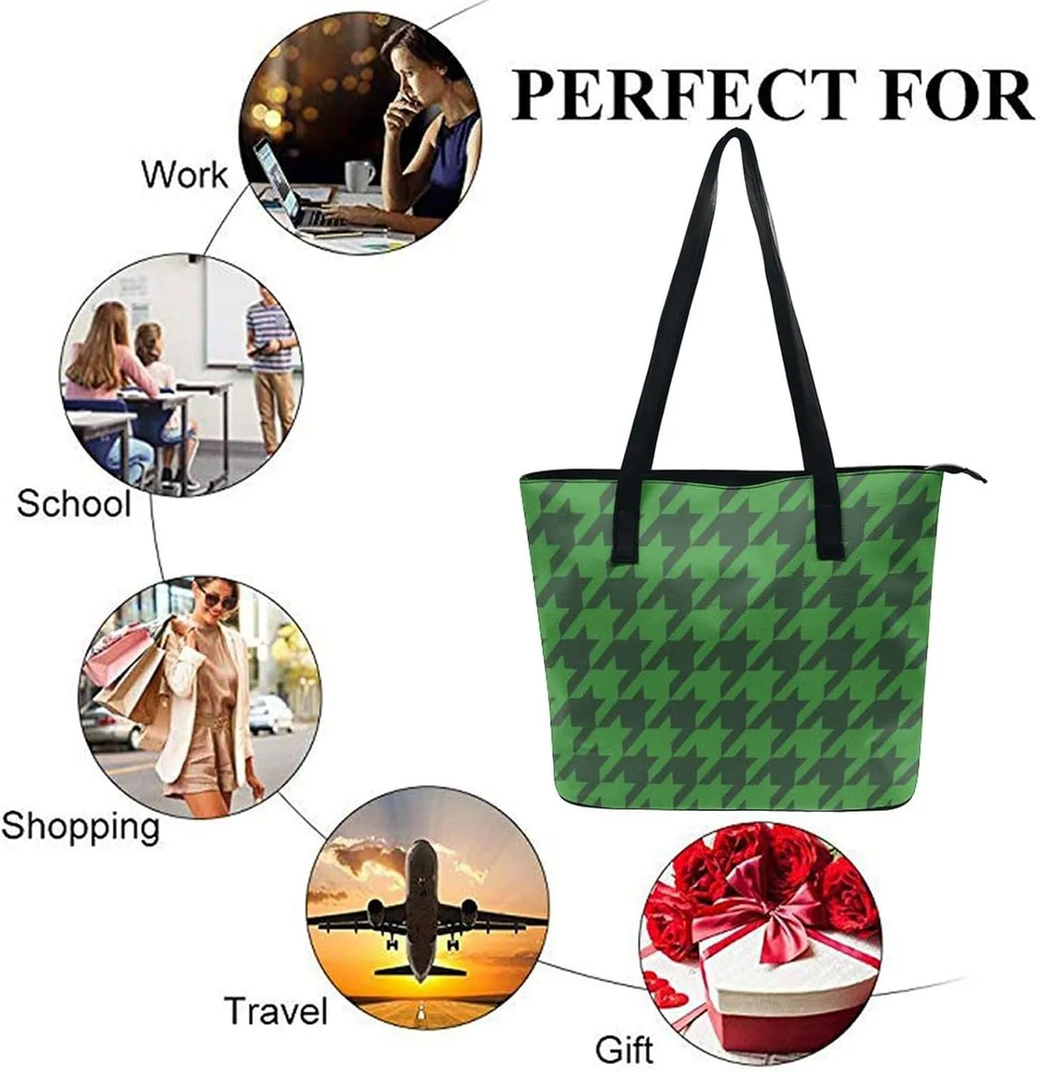 Large Capacity Work Tote Bag Handbag Waterproof Big Shoulder Commuter Bag