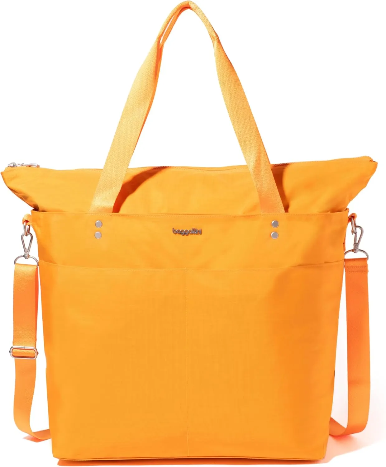 Large Carryall Tote Bag for Women - Lightweight Nylon Zipper Top Weekender Travel Beach Bag Personal Item w/Luggage Sleeve